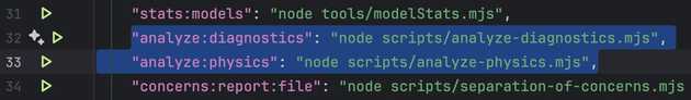 Custom NPM commands that accept arguments for filtering event metrics